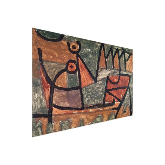 Glasschilderijen Paul Klee - Sinister Boat Trip