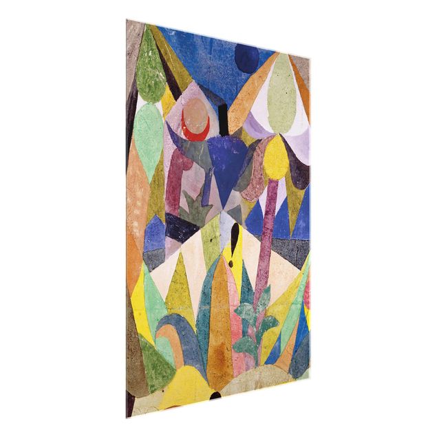 Glasschilderijen Paul Klee - Mild tropical Landscape