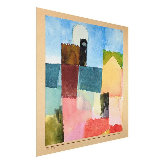 Glasschilderijen Paul Klee - Moonrise (St. Germain)