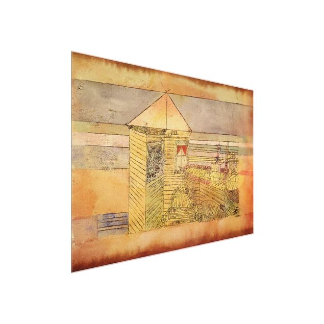 Glasschilderijen Paul Klee - Wonderful Landing, Or '112!'