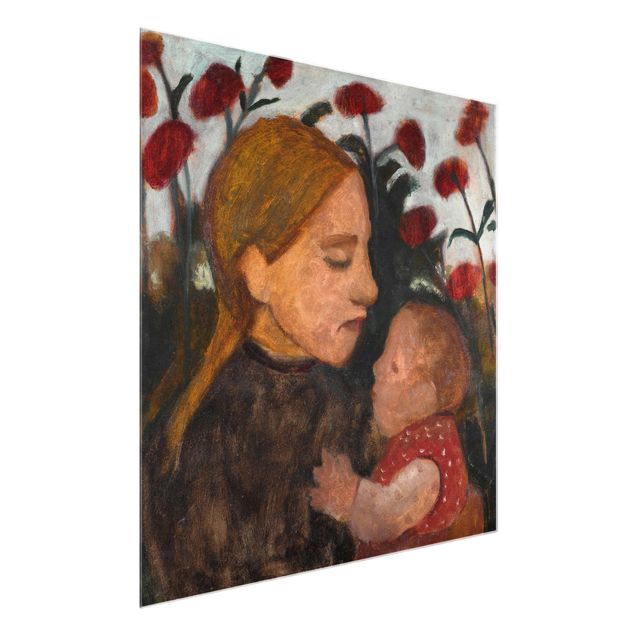 Glasschilderijen Paula Modersohn-Becker - Girl with Child