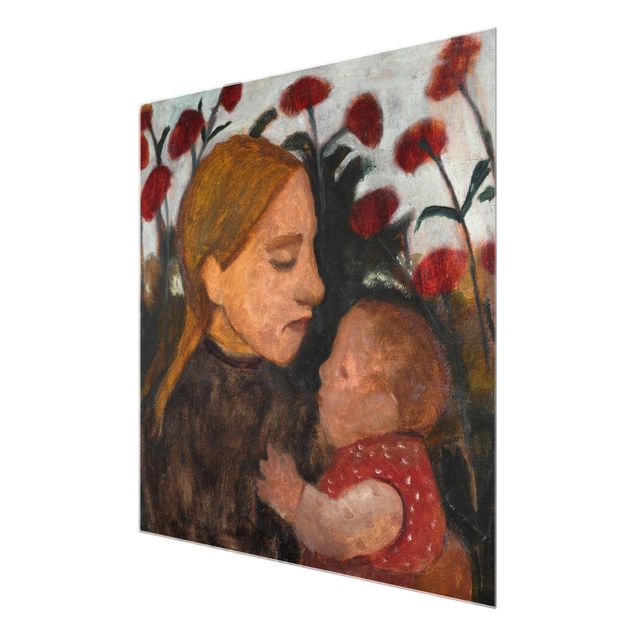 Glasschilderijen Paula Modersohn-Becker - Girl with Child