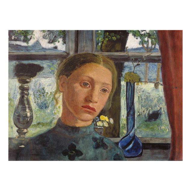 Glasschilderijen Paula Modersohn-Becker - Girl with Doll