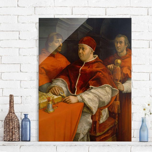 Glas Magnetboard Raffael - Portrait of Pope Leo X