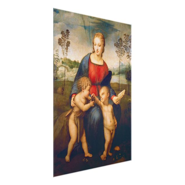 Glasschilderijen Raffael - Madonna of the Goldfinch
