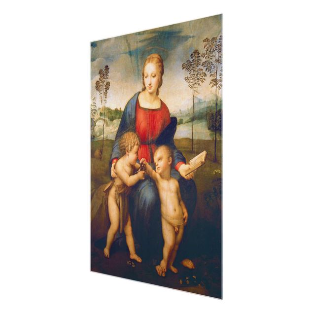 Glasschilderijen Raffael - Madonna of the Goldfinch