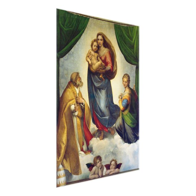 Glasschilderijen Raffael - The Sistine Madonna