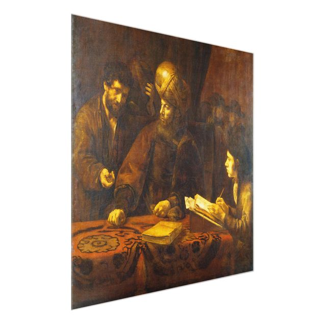 Glasschilderijen Rembrandt Van Rijn - Parable of the Labourers