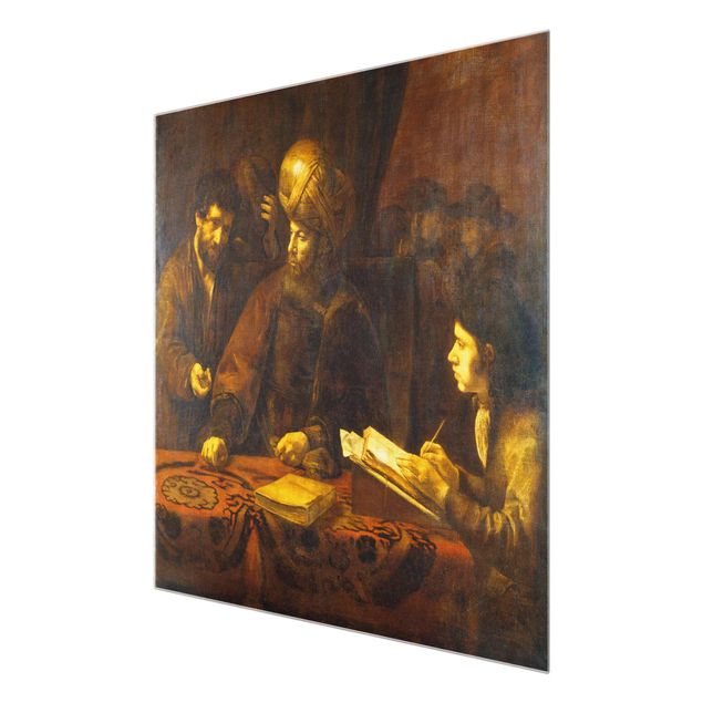 Glasschilderijen Rembrandt Van Rijn - Parable of the Labourers