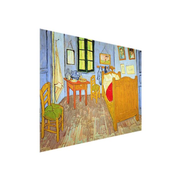 Glasschilderijen Vincent Van Gogh - Bedroom In Arles