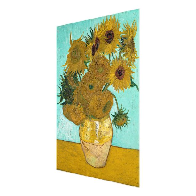 Glasschilderijen Vincent van Gogh - Sunflowers