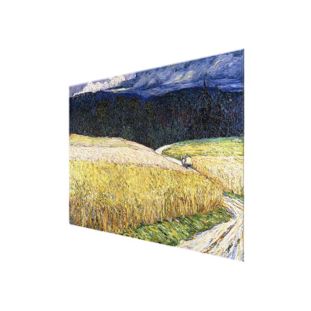 Glasschilderijen Wassily Kandinsky - Kallmünz - Thunderstorm (The Stagecoach)