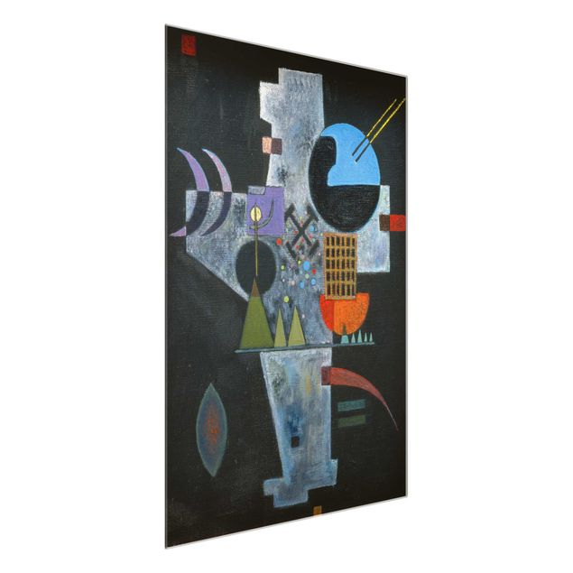 Glasschilderijen Wassily Kandinsky - Cross Shape