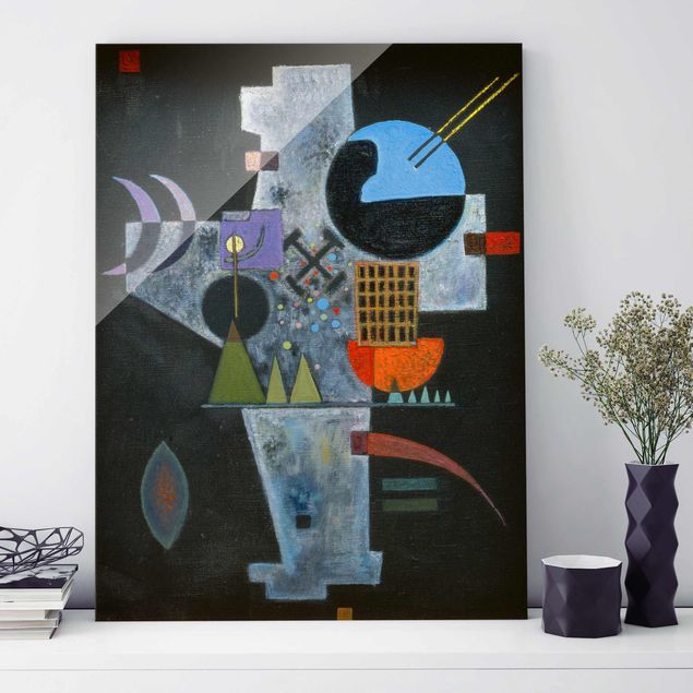 Glas Magnetboard Wassily Kandinsky - Cross Shape