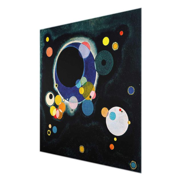 Glasschilderijen Wassily Kandinsky - Sketch Circles