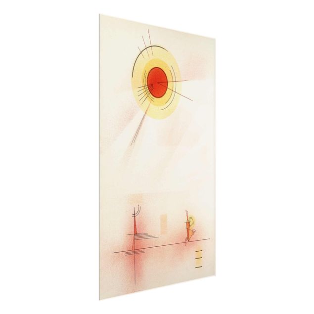 Glasschilderijen Wassily Kandinsky - Rays