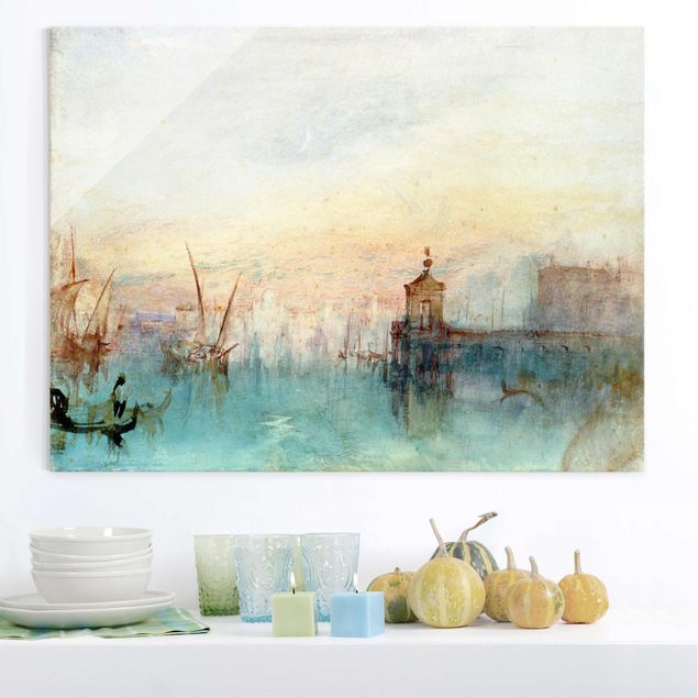 Glas Magnetboard William Turner - Venice With A First Crescent Moon