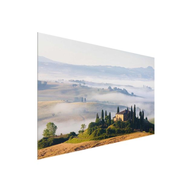 Glasschilderijen Country Estate In The Tuscany