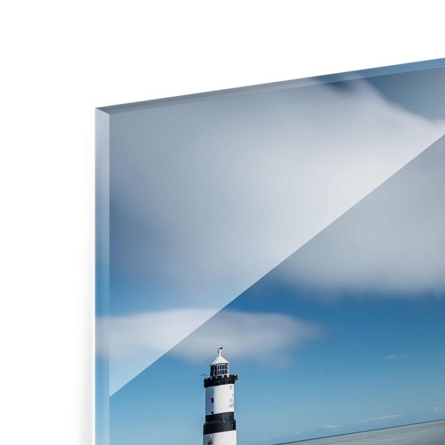 Glasschilderijen Lighthouse In Wales