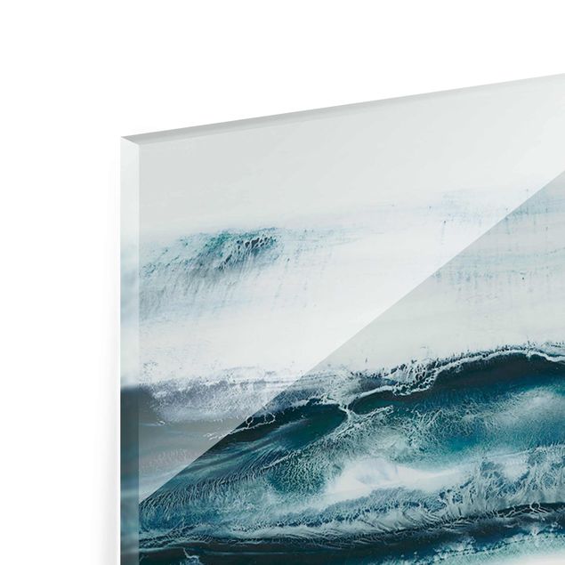 Glasschilderijen Ocean Current l
