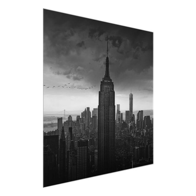 Glasschilderijen New York Rockefeller View
