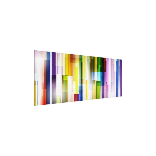 Glasschilderijen Rainbow Cubes