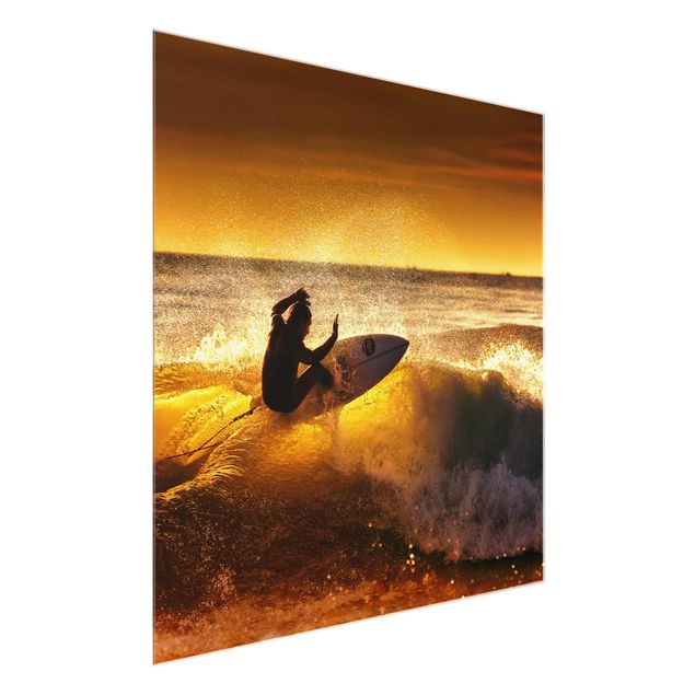 Glasschilderijen Sun, Fun and Surf