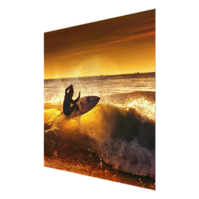 Glasschilderijen Sun, Fun and Surf
