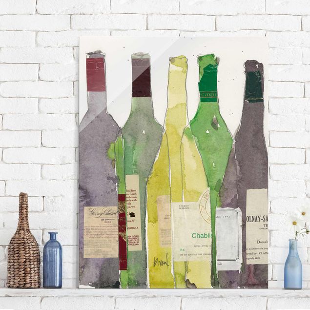 Glas Magnettafel Wine & Spirits III