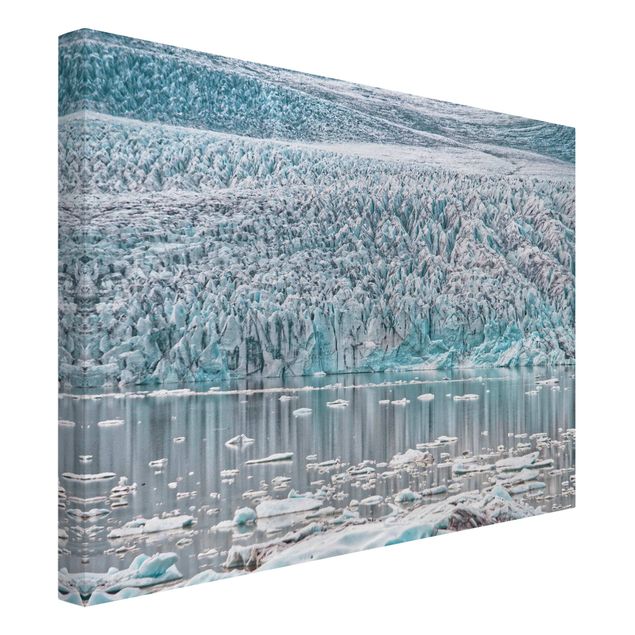 Canvas schilderijen Glacier On Iceland