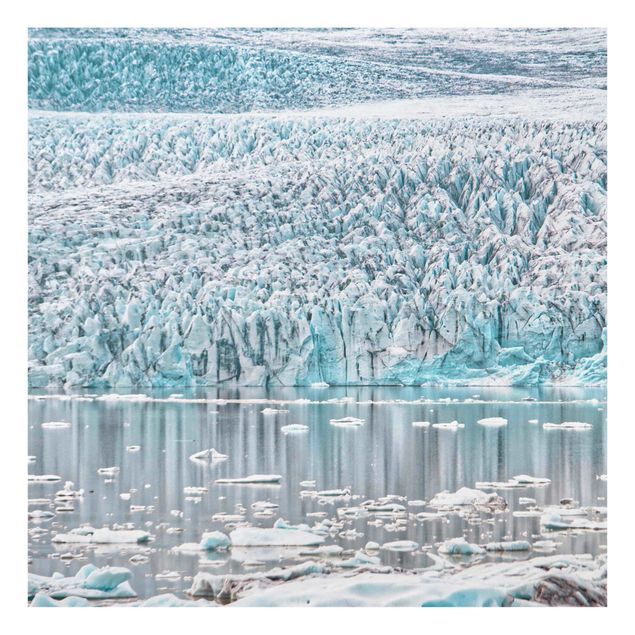 Glasschilderijen Glacier On Iceland
