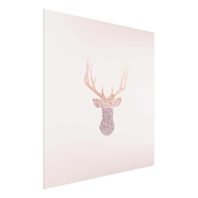 Glasschilderijen Shimmering Deer