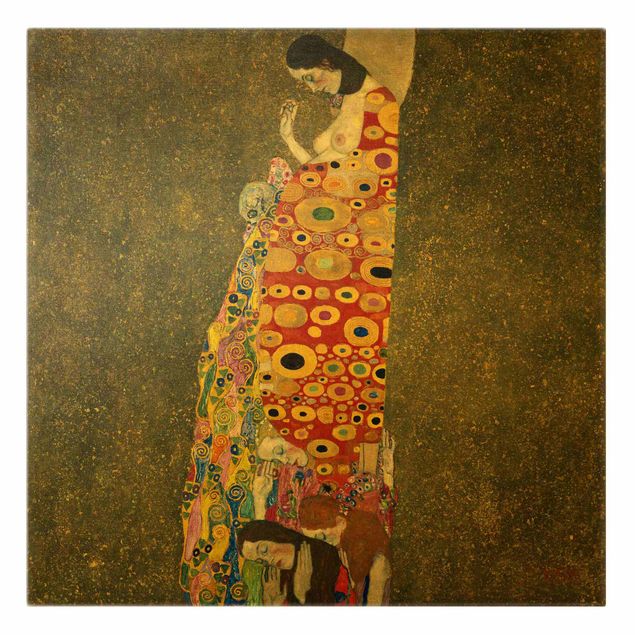 Canvas schilderijen Gustav Klimt - Hope II
