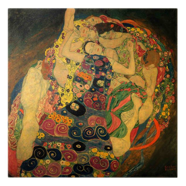 Canvas schilderijen Gustav Klimt - The Virgin