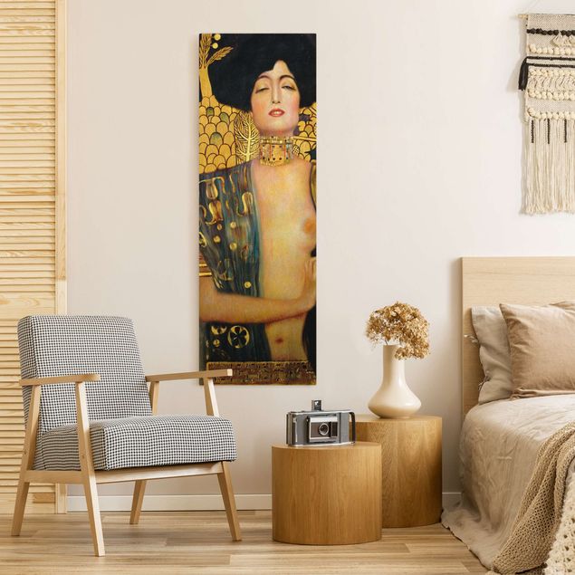 Natuurlijk canvas schilderijen Gustav Klimt - Judith I