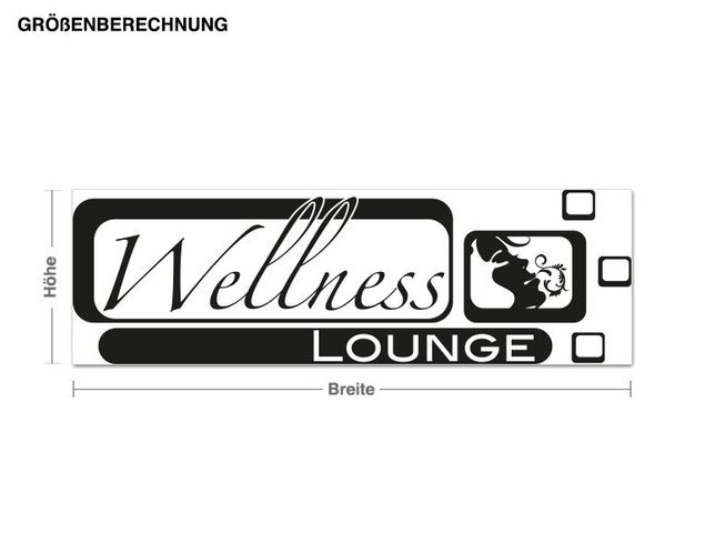 Muurstickers retro Wellness Lounge Vintage