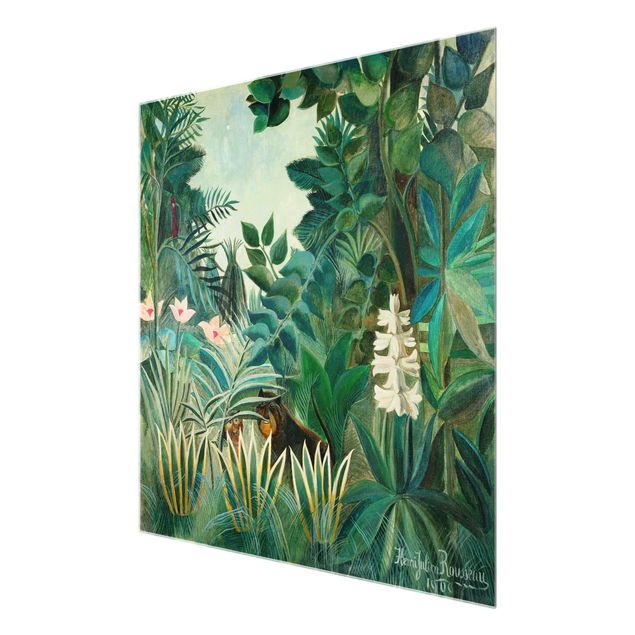 Glasschilderijen Henri Rousseau - The Equatorial Jungle