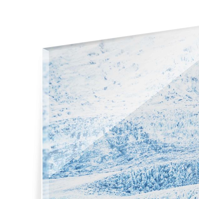 Glasschilderijen Icelandic Glacier Pattern