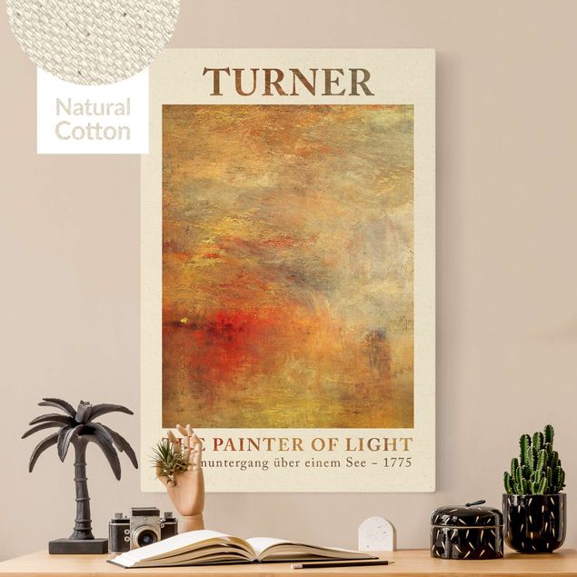 Natuurlijk canvas schilderijen Joseph Mallord William Turner - Sunset At The Lake  - Museum Edition