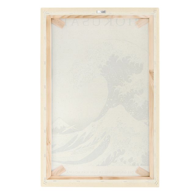 Natuurlijk canvas schilderijen Katsushika Hokusai - The Big Wave Of Kanagawa - Museum Edition
