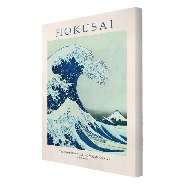 Canvas schilderijen - Katsushika Hokusai - The Big Wave Of Kanagawa - Museum Edition