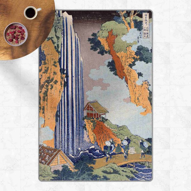 Multicolor vloerkleden Katsushika Hokusai - Ono Waterfall