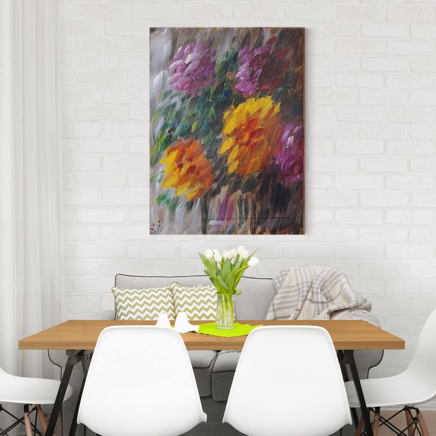 Canvas schilderijen Alexej von Jawlensky - Chrysanthemums in the Storm