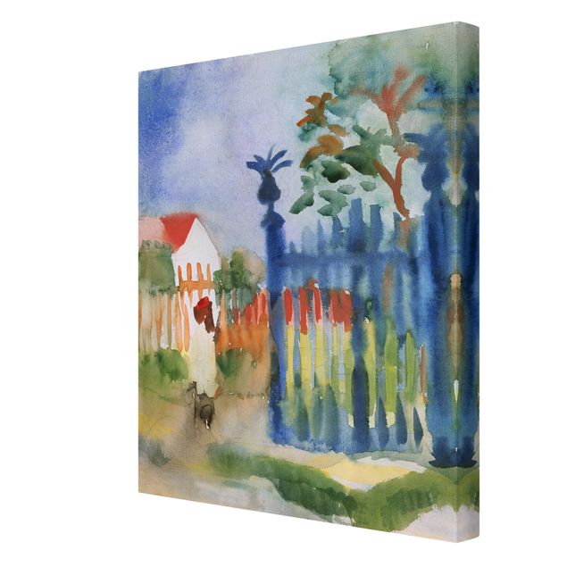 Canvas schilderijen August Macke - Garden Gate
