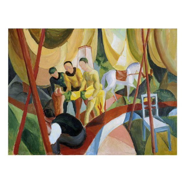 Canvas schilderijen August Macke - Circus