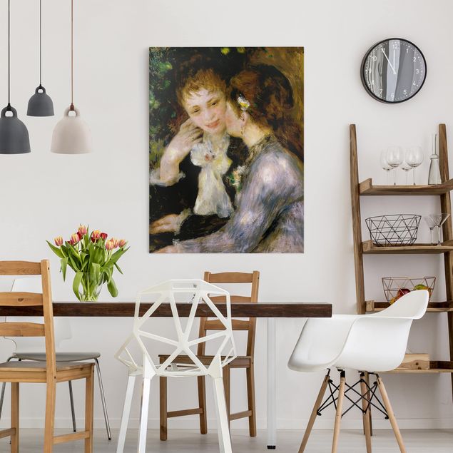 Canvas schilderijen Auguste Renoir - Confidences