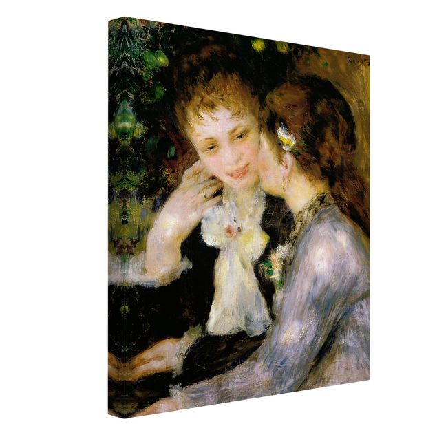 Canvas schilderijen Auguste Renoir - Confidences