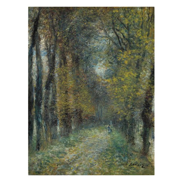 Canvas schilderijen Auguste Renoir - The Allée