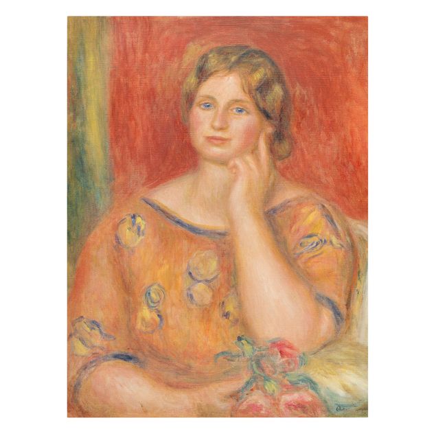 Canvas schilderijen Auguste Renoir - Mrs. Osthaus