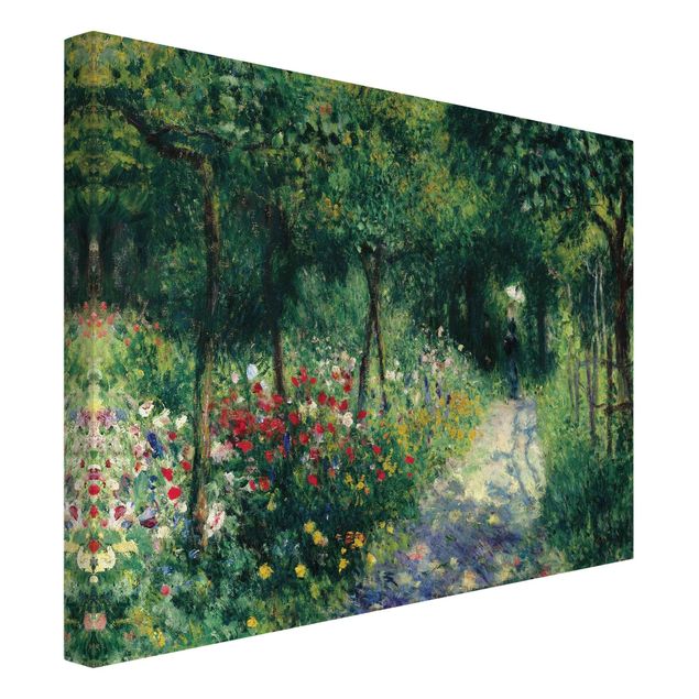 Canvas schilderijen Auguste Renoir - Women In A Garden